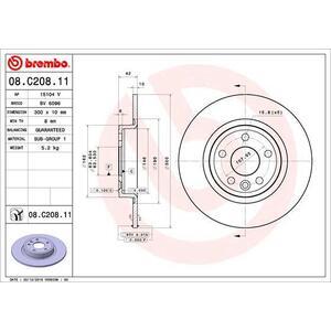 08.C208.11
BREMBO
Tarcza hamulcowa
