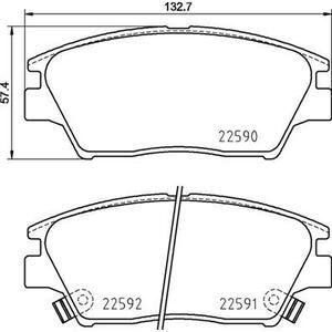 P 77 001
BREMBO
Klocki hamulcowe
