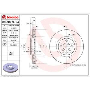 09.9609.24
BREMBO
Tarcza hamulcowa
