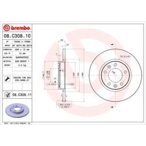 08.C308.11
BREMBO
Tarcza hamulcowa
