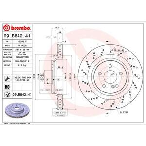 09.B842.41
BREMBO
Tarcza hamulcowa
