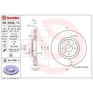 09.5058.11
BREMBO
Tarcza hamulcowa
