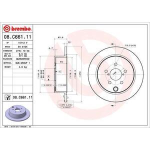 08.C661.11
BREMBO
Tarcza hamulcowa
