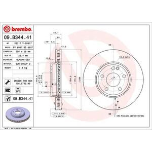 09.B344.41
BREMBO
Tarcza hamulcowa
