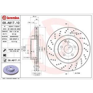 09.A817.11
BREMBO
Tarcza hamulcowa
