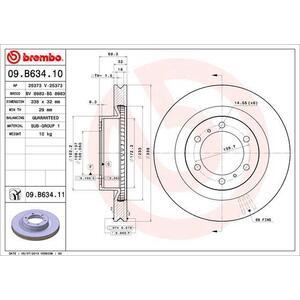 09.B634.11
BREMBO
Tarcza hamulcowa
