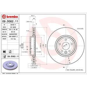 09.D062.11
BREMBO
Tarcza hamulcowa
