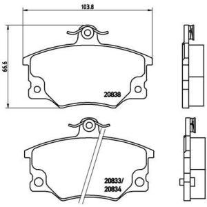 P 23 017
BREMBO
Klocki hamulcowe
