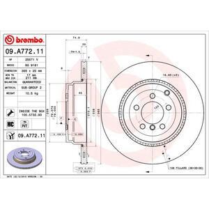 09.A772.11
BREMBO
Tarcza hamulcowa
