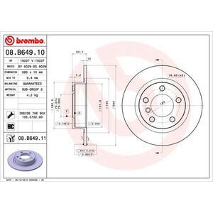 08.B649.11
BREMBO
Tarcza hamulcowa
