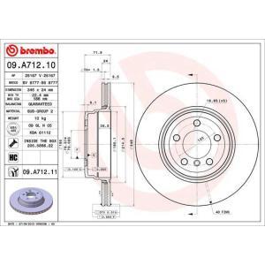 09.A712.11
BREMBO
Tarcza hamulcowa
