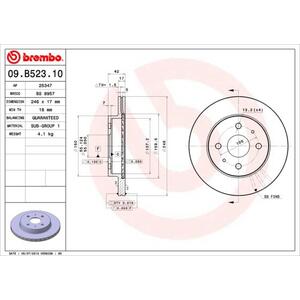 09.B523.10
BREMBO
Tarcza hamulcowa
