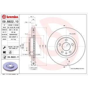 09.B822.11
BREMBO
Tarcza hamulcowa
