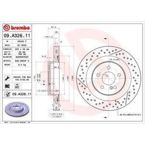 09.A326.11
BREMBO
Tarcza hamulcowa
