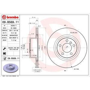 09.B569.11
BREMBO
Tarcza hamulcowa
