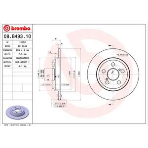 08.B493.10
BREMBO
Tarcza hamulcowa
