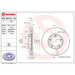 09.B410.10
BREMBO
Tarcza hamulcowa
