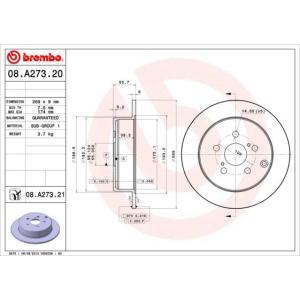 08.A273.21
BREMBO
Tarcza hamulcowa
