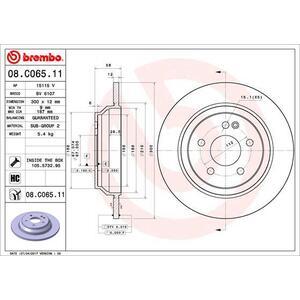 08.C065.11
BREMBO
Tarcza hamulcowa
