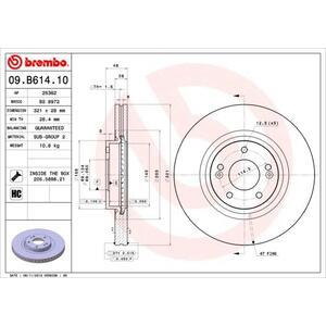 09.B614.10
BREMBO
Tarcza hamulcowa
