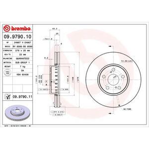 09.9790.11
BREMBO
Tarcza hamulcowa
