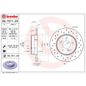 08.7211.2X
BREMBO
Tarcza hamulcowa
