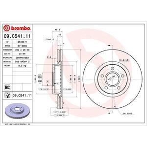 09.C541.11
BREMBO
Tarcza hamulcowa
