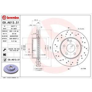 09.A613.51
BREMBO
Tarcza hamulcowa
