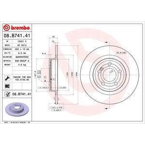 08.B741.41
BREMBO
Tarcza hamulcowa
