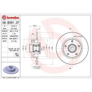 08.B391.37
BREMBO
Tarcza hamulcowa
