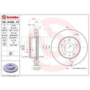 09.A458.10
BREMBO
Tarcza hamulcowa
