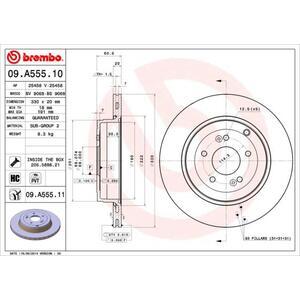 09.A555.11
BREMBO
Tarcza hamulcowa
