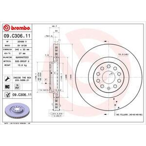 09.C306.11
BREMBO
Tarcza hamulcowa
