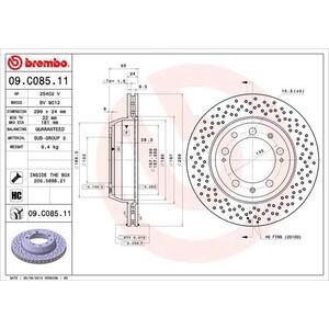 09.C085.11
BREMBO
Tarcza hamulcowa
