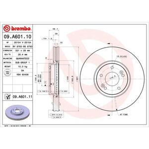 09.A601.11
BREMBO
Tarcza hamulcowa
