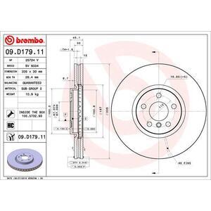 09.D179.11
BREMBO
Tarcza hamulcowa
