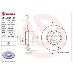 09.9631.34
BREMBO
Tarcza hamulcowa
