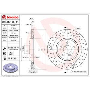 09.B788.11
BREMBO
Tarcza hamulcowa
