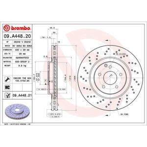 09.A448.21
BREMBO
Tarcza hamulcowa
