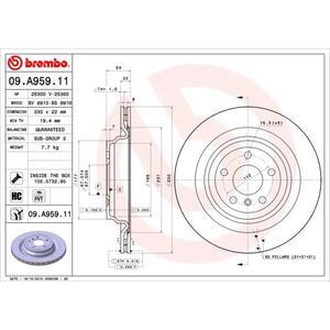 09.A959.11
BREMBO
Tarcza hamulcowa
