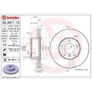 09.A917.11
BREMBO
Tarcza hamulcowa
