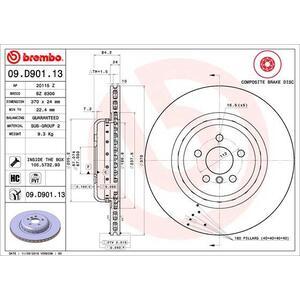 09.D901.13
BREMBO
Tarcza hamulcowa
