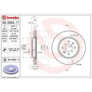 09.D252.11
BREMBO
Tarcza hamulcowa
