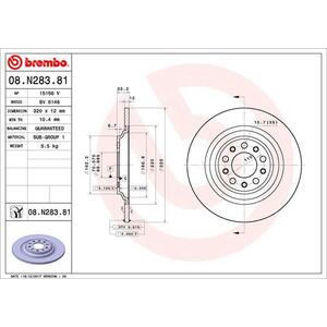 08.N283.81
BREMBO
Tarcza hamulcowa
