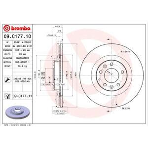 09.C177.11
BREMBO
Tarcza hamulcowa
