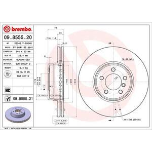 09.8555.21
BREMBO
Tarcza hamulcowa
