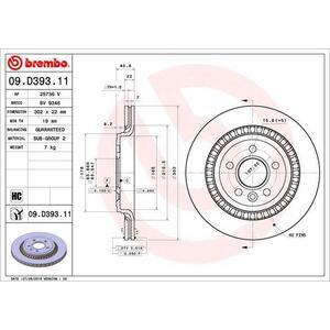 09.D393.11
BREMBO
Tarcza hamulcowa
