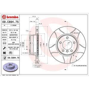 09.C894.75
BREMBO
Tarcza hamulcowa
