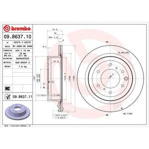 09.B637.11
BREMBO
Tarcza hamulcowa
