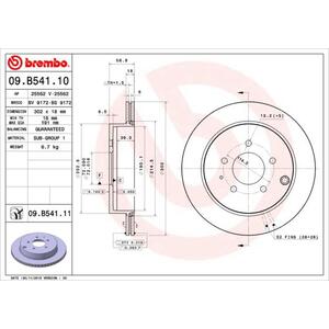 09.B541.11
BREMBO
Tarcza hamulcowa
